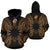 Nauru Polynesian ll Over Hoodie Map Gold Unisex Gold - Polynesian Pride