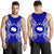 Cook Islands Polynesian Men Tank Top Map Blue - Polynesian Pride