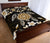 Hawaiian Gold Turtle Plumeria Quilt Bed Set - Polynesian Pride