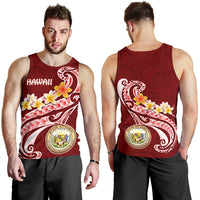 Hawaii Men's Tank Top - Hawaii Seal Polynesian Patterns Plumeria - Polynesian Pride