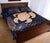 Personalized - Hawaii Polynesian Aloha Po Turtle Hibiscus Tropical Quilt Bed Set - Indigo - Polynesian Pride