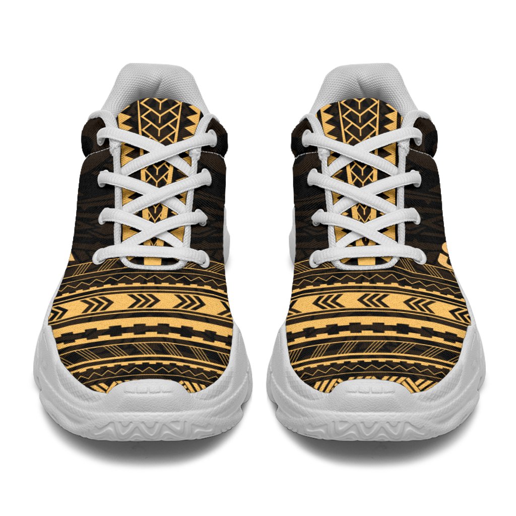 Cook Islands Chunky Sneakers - Polynesian Chief Gold Version - Polynesian Pride
