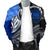 Samoa Men's Bomber Jacket - Samoa Seal Wave Style (Blue) - Polynesian Pride