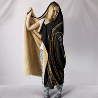 Hawaii Turtle Hooded Blanket - Gold - Frida Style - Polynesian Pride