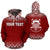 Tuvalu Polynesian Custom Hoodie Fog Red Unisex Red - Polynesian Pride