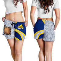 Tokelau Rugby All Over Print Women's Shorts Polynesian - Polynesian Pride