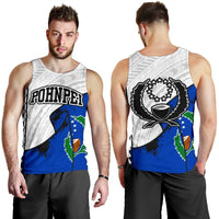 Pohnpei Special Grunge Flag White Men's Tank Top A0 White - Polynesian Pride