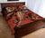 Polynesian Turtle Quilt Bed Set - Tribal Tattoo With Hibiscus Coral - Polynesian Pride