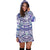 Polynesian Tribal Hoodie Dress Blue - Polynesian Pride