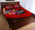 Tahiti Quilt Bed Set - Polynesian Hook And Hibiscus (Red) - Polynesian Pride