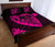 Hawaii Hibiscus Banzai Surfing Quilt Bed Set Pink - Polynesian Pride