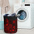 Tuvalu Laundry Basket - Polynesian Turtle Hibiscus Red - Polynesian Pride