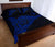 Hawaii Shaka Map Polynesian Quilt Bed Set - Blue - Polynesian Pride