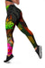 New Caledonia Polynesian Women's Leggings - Hibiscus and Banana Leaves - Polynesian Pride