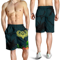 Polynesian Hawaii Kanaka Maoli Men's Short - Heart with Hibiscus - Polynesian Pride