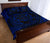 Hawaiian Kanaka Honu Hibiscus Tornando Blue Polynesian Quilt Bed Set - Polynesian Pride