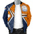 Marshall Islands Men's Bomber Jacket - Marshall Islands Flag with Polynesian Patterns - Polynesian Pride