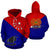 Papua New Guinea All Over Hoodie Central Province Unisex Red And Blue - Polynesian Pride