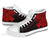 Polynesian Hawaii High Top Shoes - Kanaka Maoli Red Turtle - Polynesian Pride