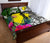 New Caledonia Quilt Bed Set White - Turtle Plumeria Banana Leaf - Polynesian Pride