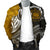 Samoa Custom Personalised Men's Bomber Jacket - Samoa Seal Wave Style (Gold) - Polynesian Pride