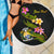 Nauru Custom Personalised Beach Blanket - Plumeria Tribal - Polynesian Pride