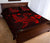 Hawaiian Map Hamerhead Shark Polynesian Quilt Bedding Set Red - Polynesian Pride