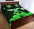 Hawaiian Kanaka Quilt Bed Set Hibiscus Polynesian Love Green - Polynesian Pride