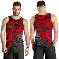 Federated States Of Micronesia Men's Tank - Red Turtle - Polynesian Pride