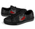 Polynesian Hawaii Low Top Shoe - Humpback Whale with Hibiscus (White) - Polynesian Pride