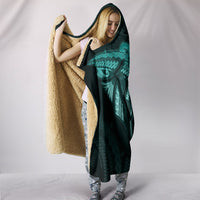 Polynesian Hooded Blanket Turquoise - Polynesian Pride