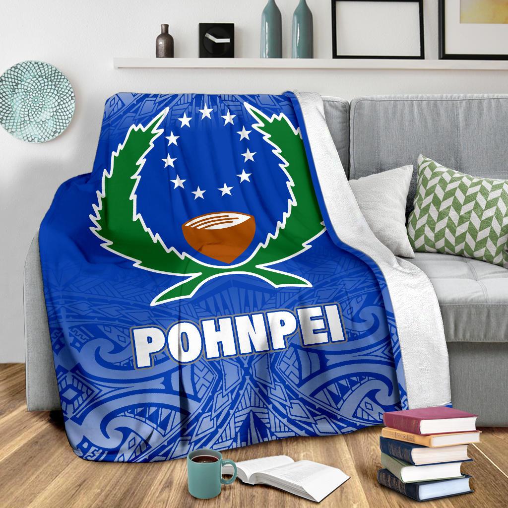 Pohnpei Premium Blanket - Blue Fog Style - Polynesian Pride