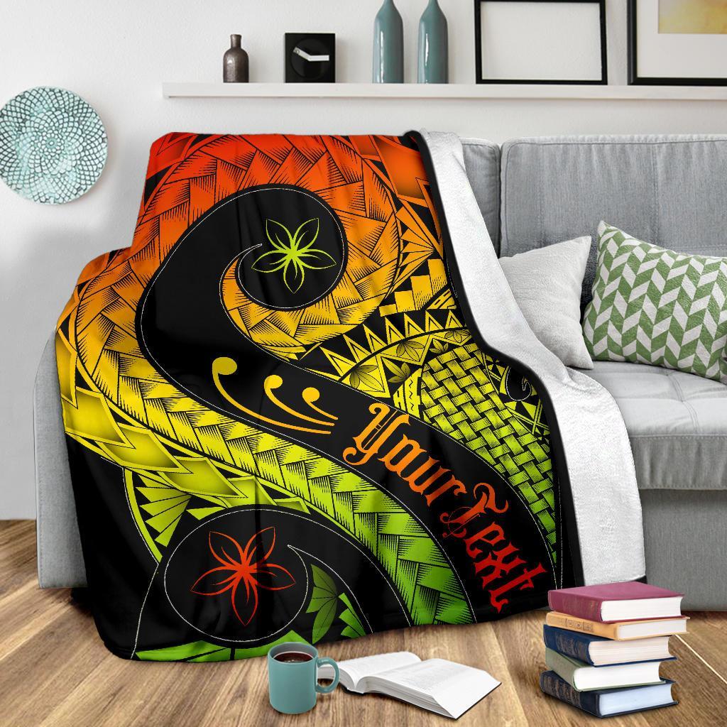 Pohnpei Personalised Premium Blanket - Polynesian Decorative Patterns - Polynesian Pride
