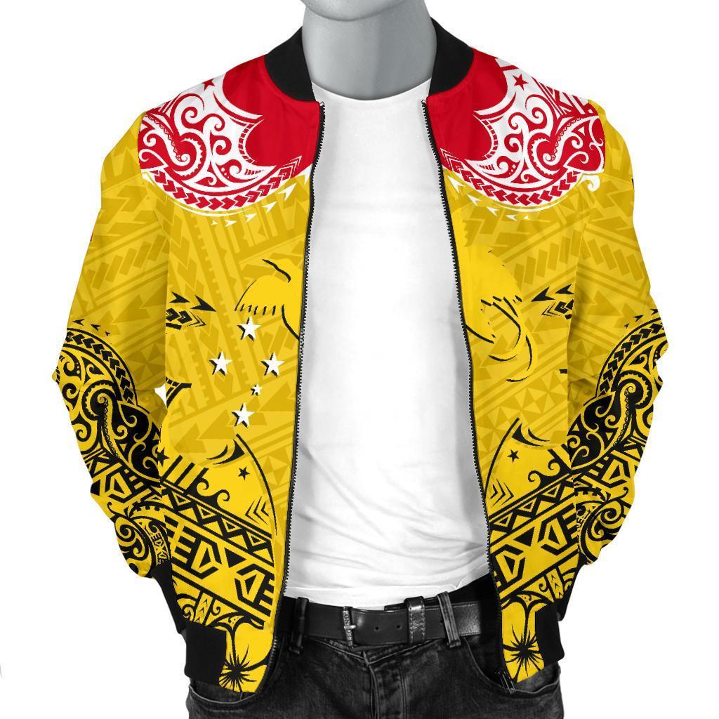 Papua New Guinea Men's Bomber Jacket Melanesia - Polynesian Pride