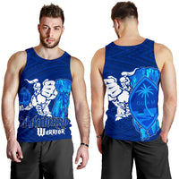 Guam Men's Tank Top - Chamorro Warrior Blue - Polynesian Pride