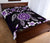 Hawaiian Violet Turtle Plumeria Quilt Bed Set - Polynesian Pride