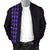 Hawaii Kakau Polynesian Hammerhead Shark Men's Bomber Jacket - Purple - Polynesian Pride