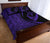 Hawaii Turtle Fish Hook Polynesian Quilt Bed Set Purple - Circle Style - Polynesian Pride