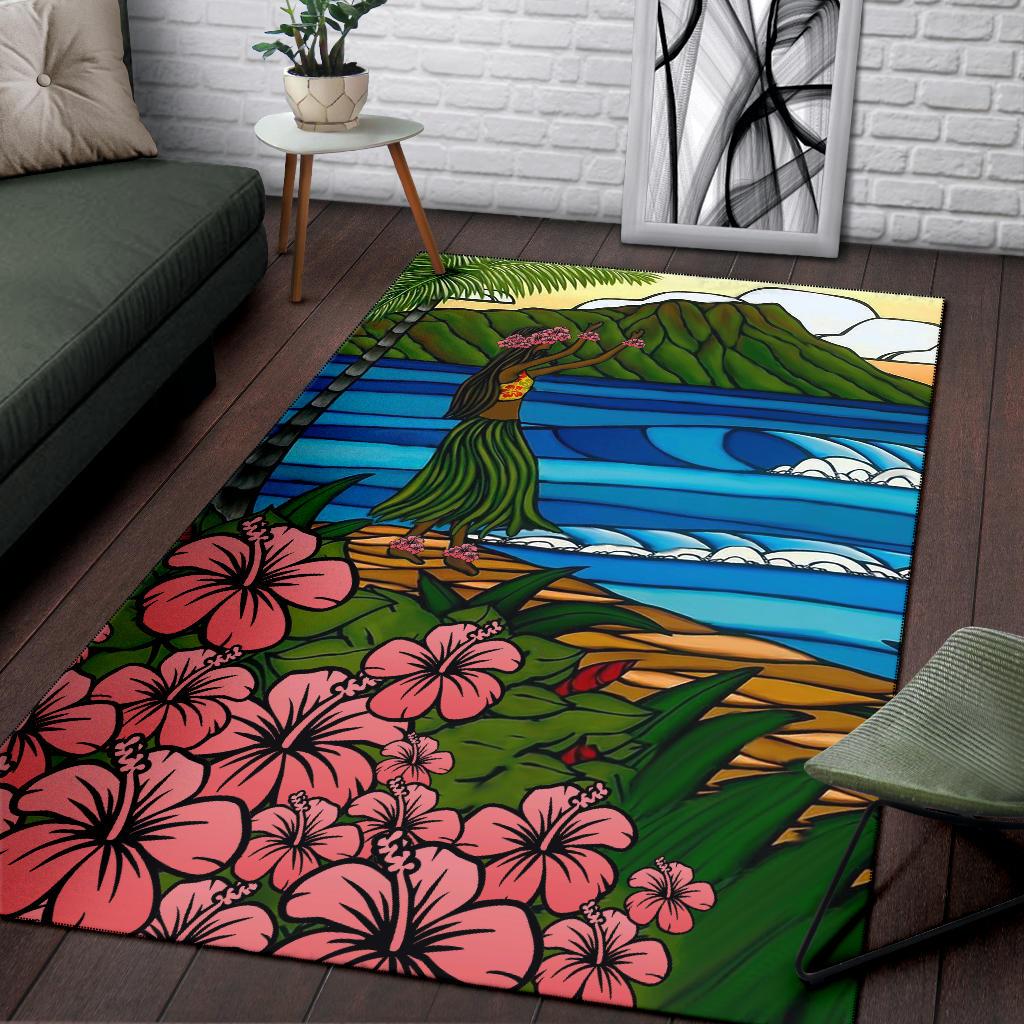 Hula Girl Area Rug - Polynesian Pride