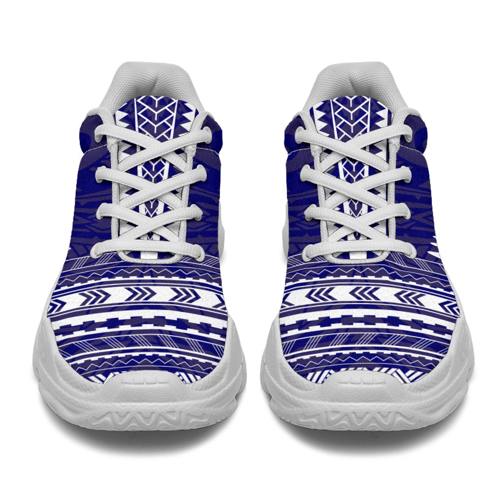 American Samoa Chunky Sneakers - Polynesian Chief Flag Version - Polynesian Pride