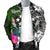 Kosrae Men Bomber Jacket - Turtle Plumeria Banana Leaf - Polynesian Pride