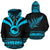 New Zealand Aotearoa Hoodie, Maori Silver Fern Zip up Medal Version Hoodie Unisex Blue - Polynesian Pride