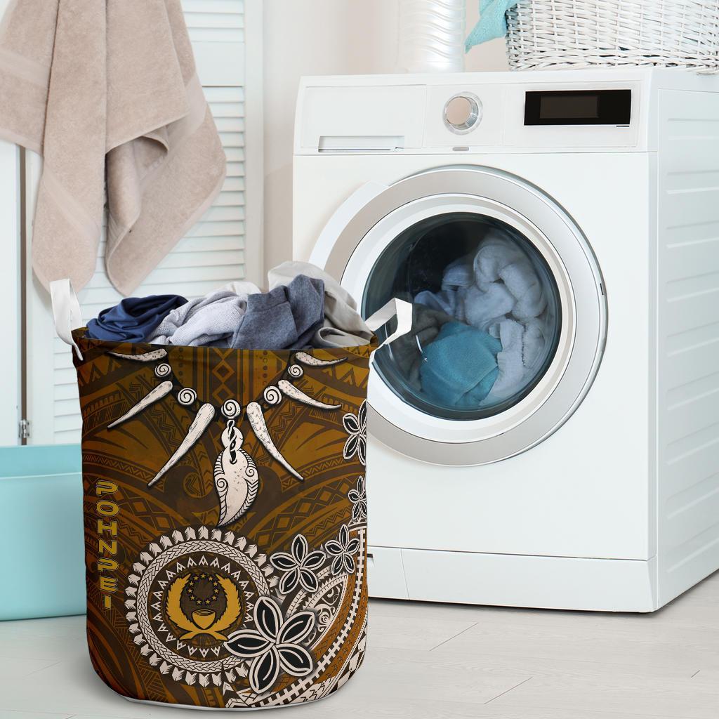 Pohnpei Laundry Baskets - Polynesian Boar Tusk - Polynesian Pride