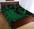 Hawaii Turtle Fish Hook Polynesian Quilt Bed Set Green - Circle Style - Polynesian Pride