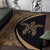 Hawaii Turtle Polynesian Area Rug Circle Style Gold - Polynesian Pride