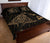 Hawaii Manta Ray Map Polynesian Gold Quilt Bed Set - Polynesian Pride