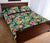 Tropical Hibiscus Banana Leafs Quilt Bed Set - Polynesian Pride