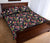 Tropical Hibiscus, Strelitzia Palm Leaves Quilt Bed Set - Polynesian Pride