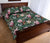 Tropical Monstera Leaf Red Quilt Bed Set - Polynesian Pride