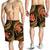 Chuuk Micronesian Men Shorts - Gold Plumeria - Polynesian Pride